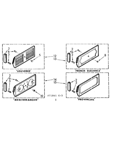 Accessory decorator panel kits