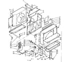 Kenmore 10671041 air flow parts diagram