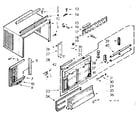 Kenmore 10671092 cabinet parts diagram