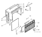 Kenmore 10671121 cabinet parts diagram