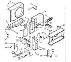 Kenmore 10671170 air flow parts diagram