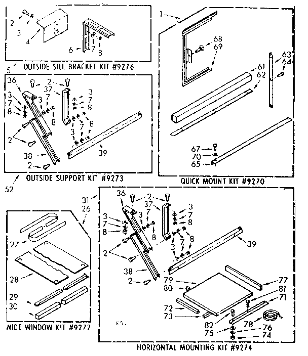 Accessory kit parts