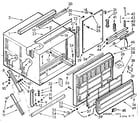 Kenmore 10671221 cabinet parts diagram