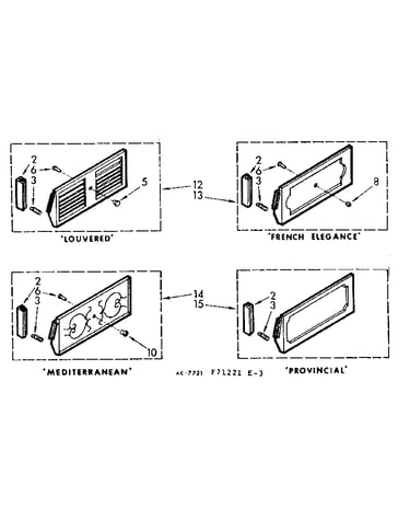 Accessory decorator panel kits