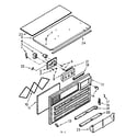 Kenmore 10671380 front cover and controls diagram
