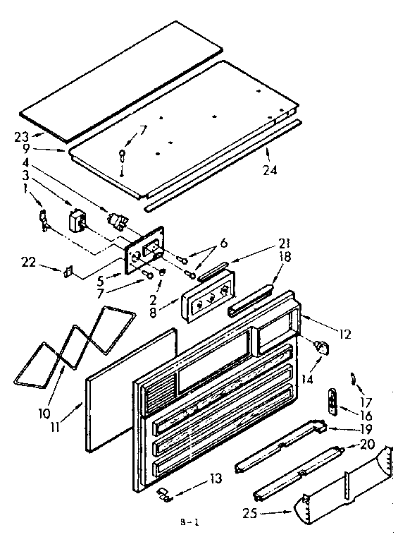 Front cover and controls