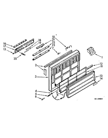 Cabinet front parts