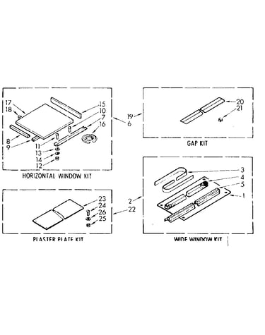 Accessory kit parts