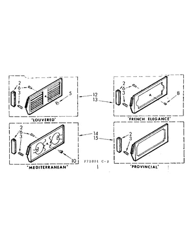 Accessory decorator panel kits