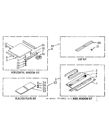 Accessory kit parts