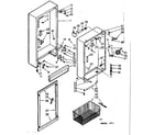Kenmore 106721421 cabinet parts diagram