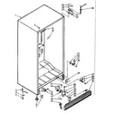 Kenmore 106721550 cabinet parts diagram