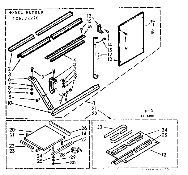 Accessory kit parts