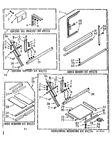 Accessory kit parts