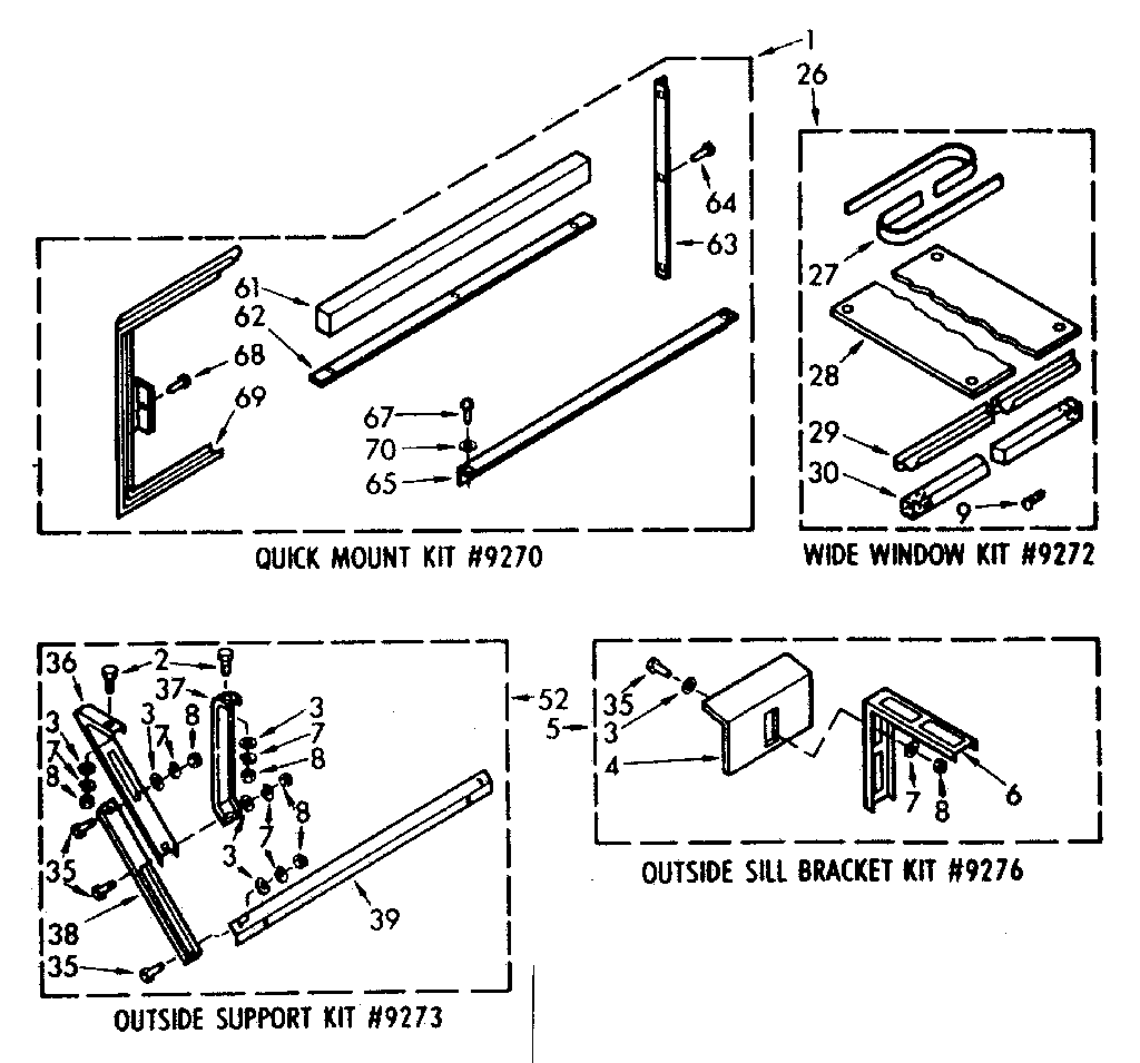Accessory kit parts