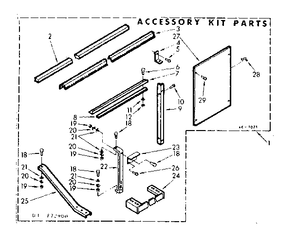 Accessory kit parts