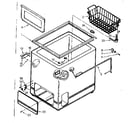 Kenmore 198711141 cabinet parts diagram