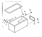 Kenmore 198712200 cabinet parts diagram
