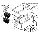 Kenmore 198712470 cabinet parts diagram