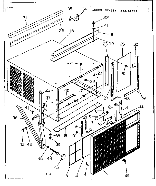 CABINET AND FRONT PARTS