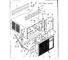 Kenmore 25366904 cabinet and front parts diagram