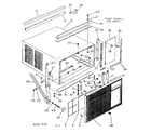 Kenmore 25366910 cabinet and front parts diagram