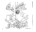 Kenmore 25371100 electrical system & air handling parts diagram