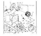 Kenmore 25371110 electrical system & air handling parts diagram