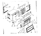 Kenmore 25371111 cabinet and front parts diagram