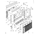 Kenmore 25371230 cabinet and front parts diagram