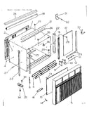 Cabinet and front parts