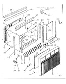 Cabinet and front parts