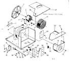 Kenmore 25371240 electrical system & air handling parts diagram