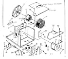 Kenmore 25371250 electrical system & air handling parts diagram