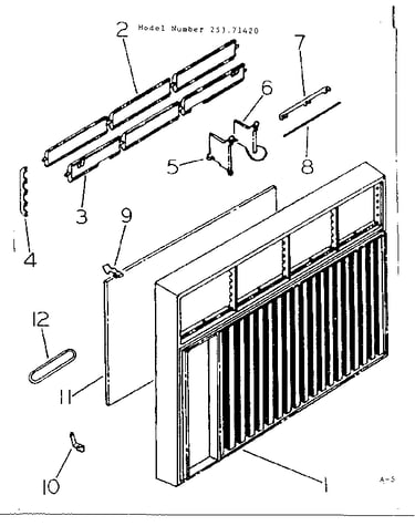 Cabinet and front parts