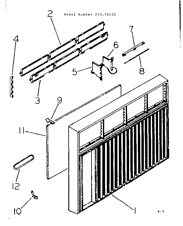 Cabinet and front parts