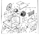 Kenmore 25371430 electrical system & air handling parts diagram