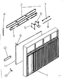 Cabinet and front parts