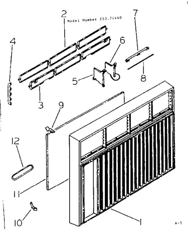 Cabinet and front parts