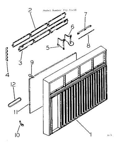 Cabinet and front parts