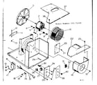 Kenmore 25371450 electrical system & air handling parts diagram