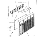 Kenmore 25371460 cabinet and front parts diagram