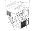 Kenmore 25371541 cabinet and front parts diagram