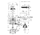 Kenmore 587716000 motor, heater, and spray arm details diagram