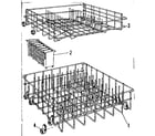 Kenmore 587718201 rack assemblies diagram