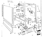 Kenmore 587718601 door and access panel details diagram