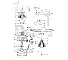 Kenmore 58771871 motor, heater, and spray arm details diagram
