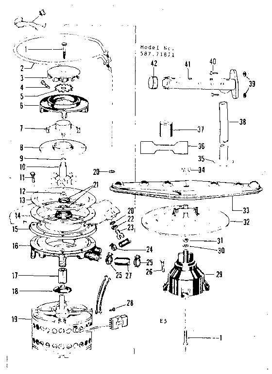 Motor, heater, and spray arm details