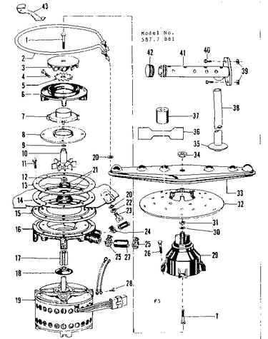 Motor, heater, and spray arm details