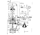 Kenmore 58771891 motor, heater, and spray arm details diagram